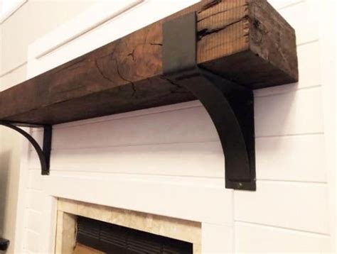 metal mantle industrial shelf bracket|Shop Bold Mantel Brackets .